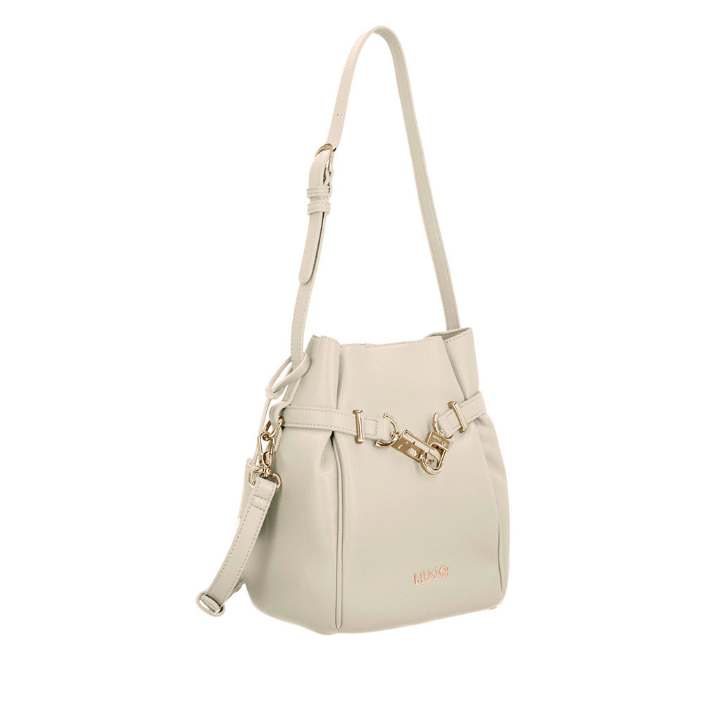 LIU JO Better Bucket Bag mit Schultergurt in Creme