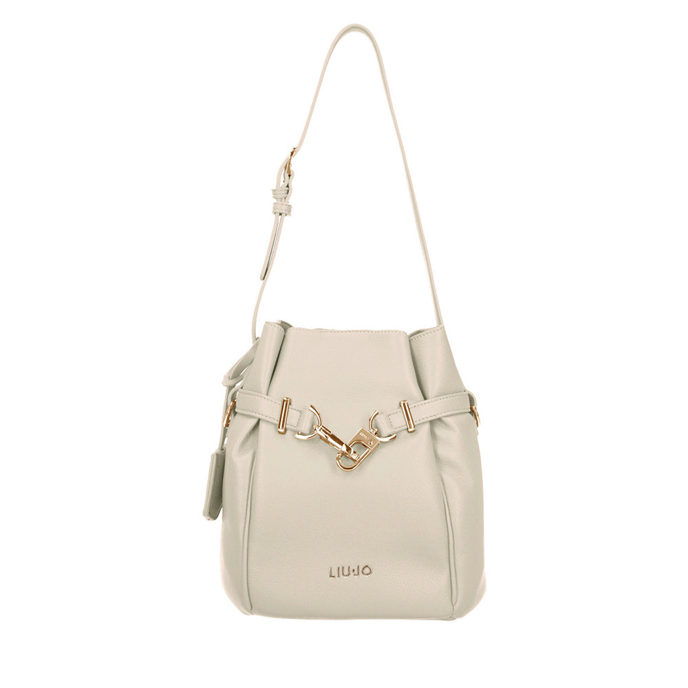 LIU JO Better Bucket Bag mit Schultergurt in Creme
