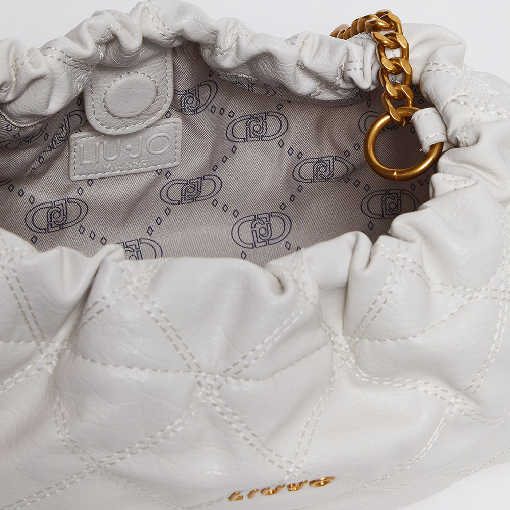 Borsa a Spalla LIU JO Trapuntata color Crema