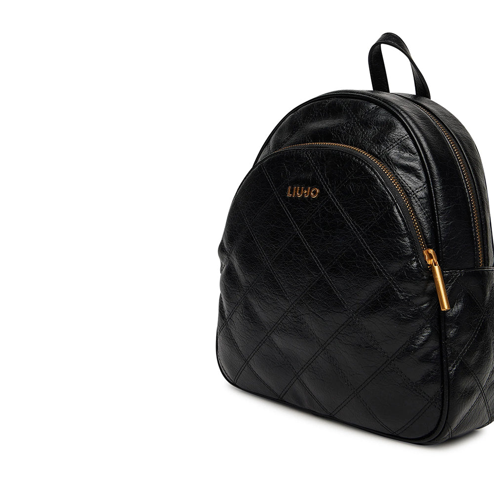 LIU JO Damen Rucksack Steppeffekt in Schwarz