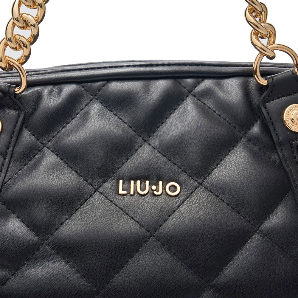 LIU JO Better Quilted Schwarze Umhängetasche für Damen