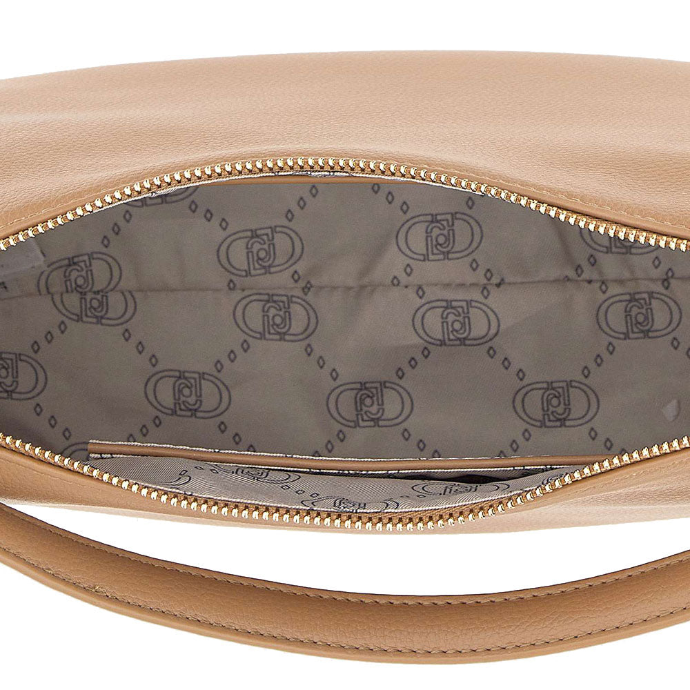 LIU JO Better Medium Hobo Bag mit Schultergurt in kamelfarbenem Trommeleffekt