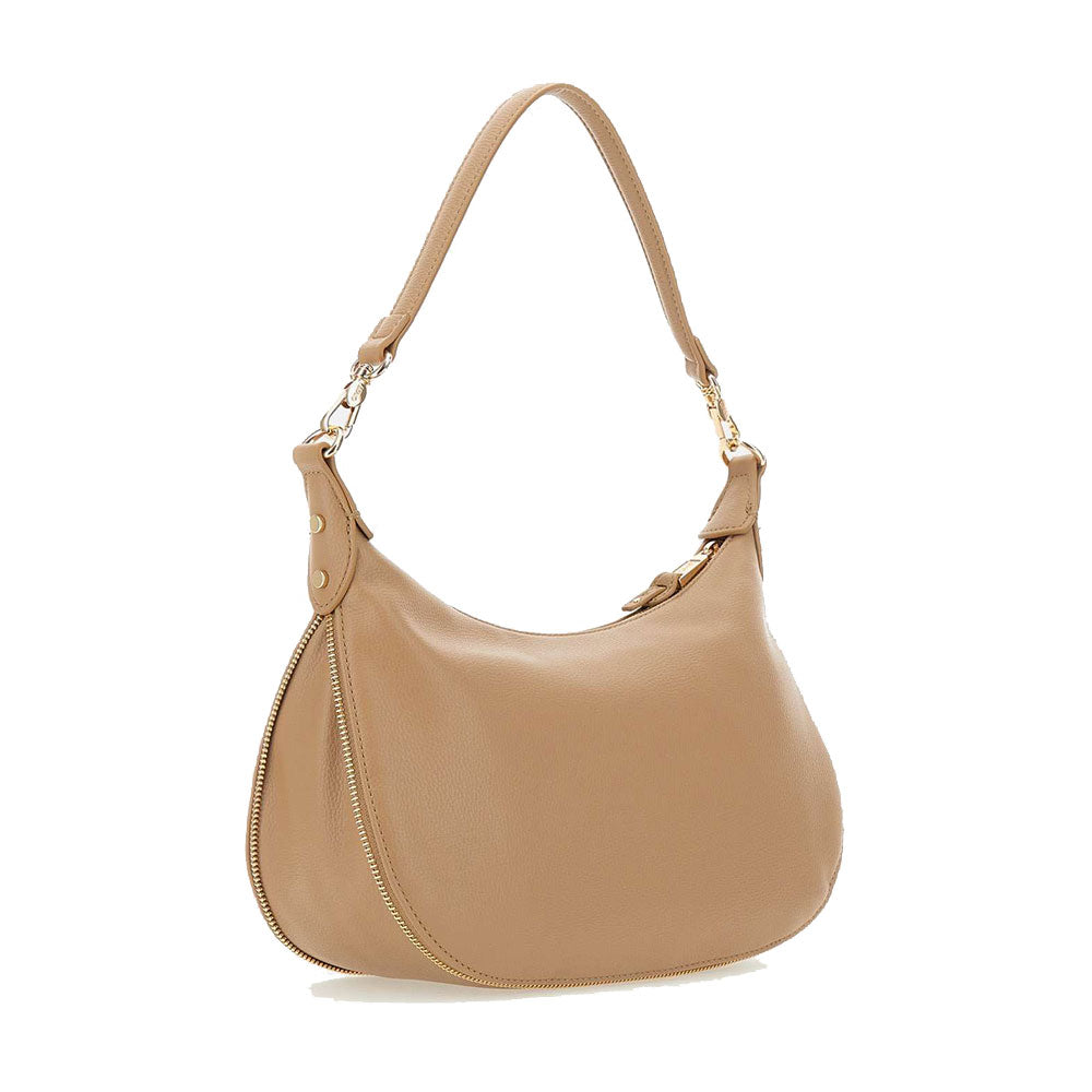 LIU JO Better Medium Hobo Bag mit Schultergurt in kamelfarbenem Trommeleffekt