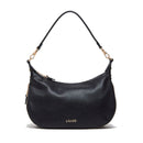 LIU JO Better Medium Hobo Bag mit Schultergurt, Trommeleffekt, Schwarz