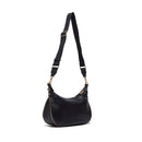 LIU JO Better Medium Hobo Bag mit Schultergurt, Trommeleffekt, Schwarz