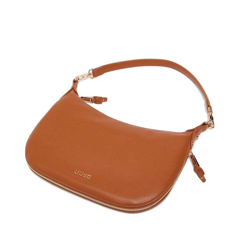 LIU JO Better Medium Hobo Bag mit Schultergurt in Trommeleffekt Braun