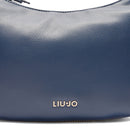 LIU JO Better Medium Hobo Bag mit Schultergurt in Trommeleffekt Blau
