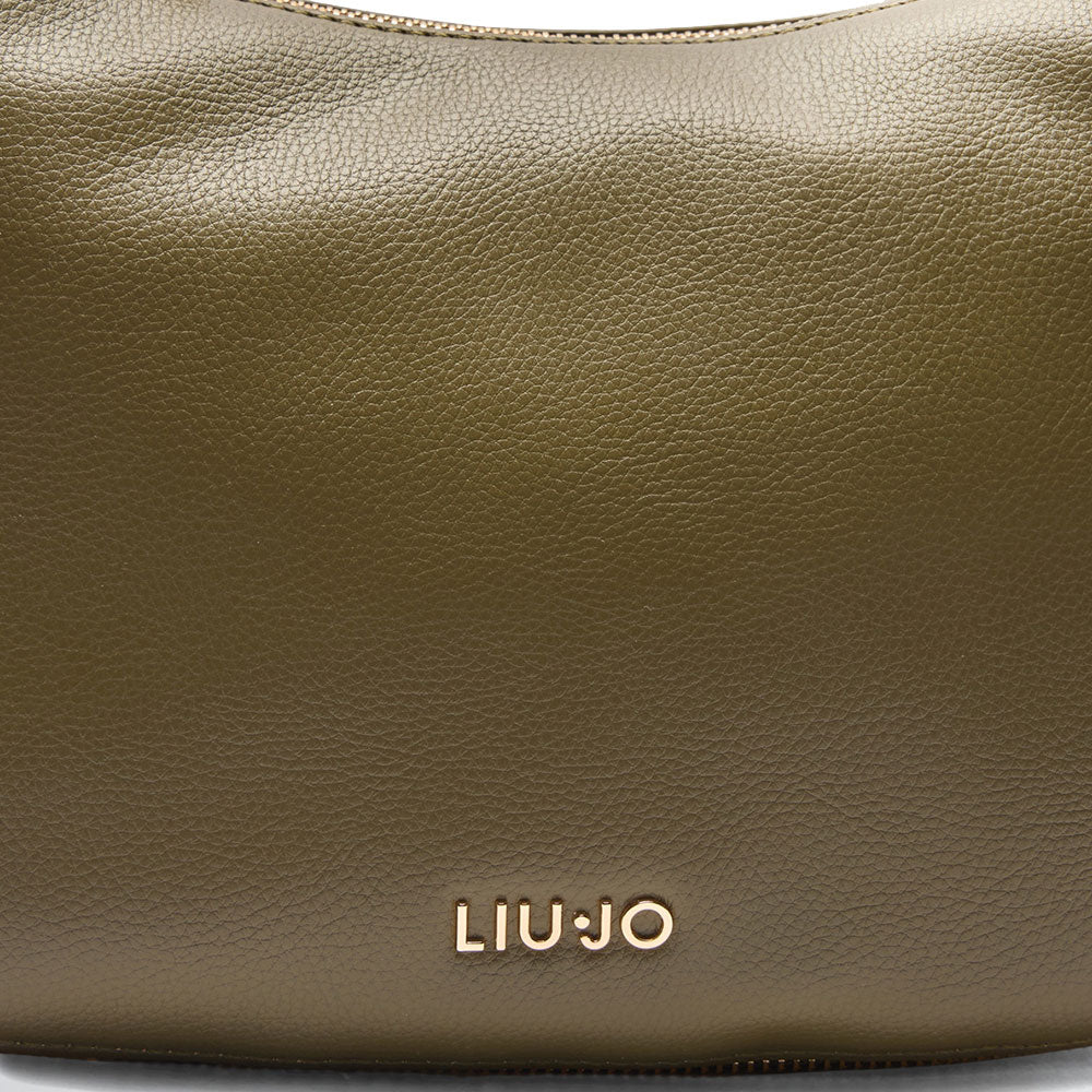 LIU JO Better Hobo-Tasche, mittelgroß, mit Schultergurt, Armeegrün-Effekt
