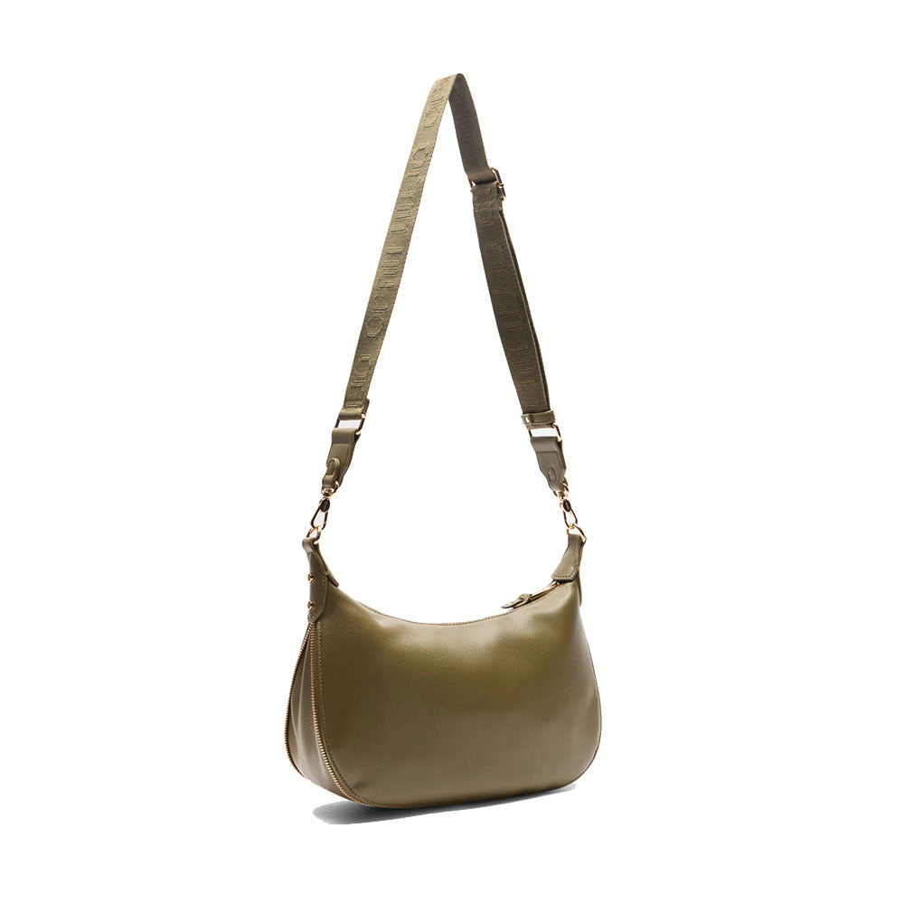 LIU JO Better Hobo-Tasche, mittelgroß, mit Schultergurt, Armeegrün-Effekt