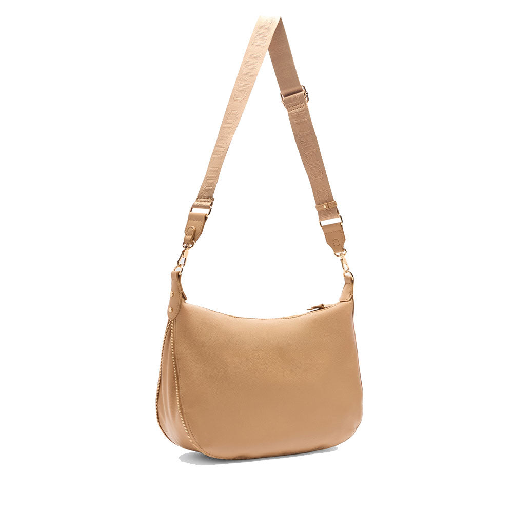 Hobo Bag Large con Tracolla LIU JO Better effetto Bottalato color Cammello