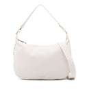 LIU JO Better Hobo Bag Large mit Schultergurt in cremefarbener Trommeloptik