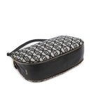 Hobo Bag Large con Tracolla LIU JO in Tessuto Jacquard con Logo All Over Nero