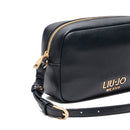 LIU JO Better Schultertasche Kameratasche Schwarz Trommeleffekt
