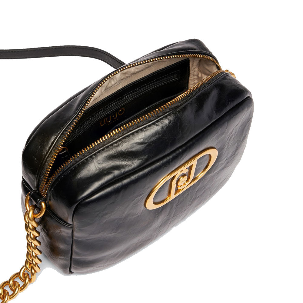 LIU JO Better Schultertasche La Puffy Black Line