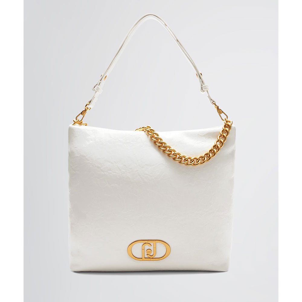 LIU JO Better Schultertasche La Puffy Off White Line