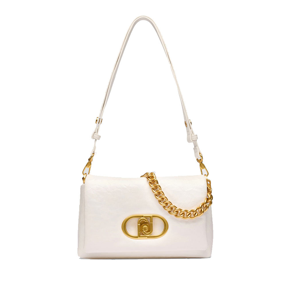 Borsa Media a Spalla con Pattina LIU JO Better linea La Puffy Off White