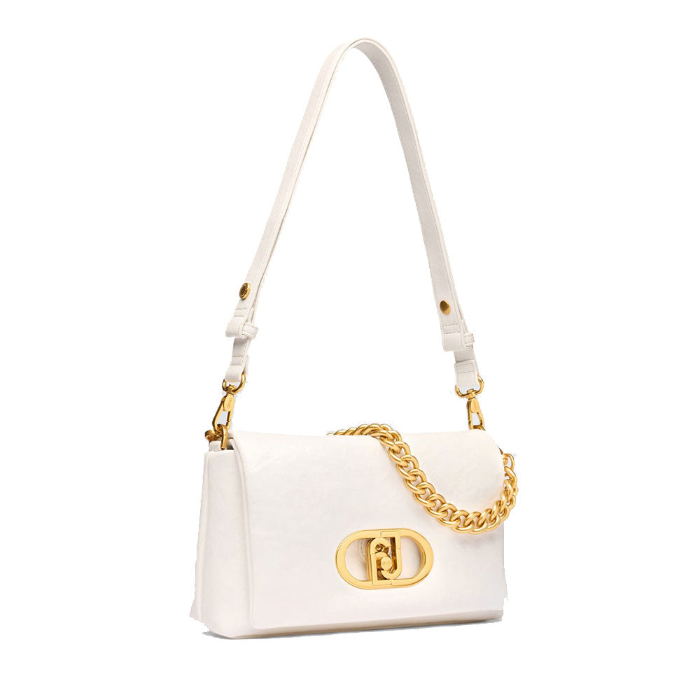 Borsa Media a Spalla con Pattina LIU JO Better linea La Puffy Off White