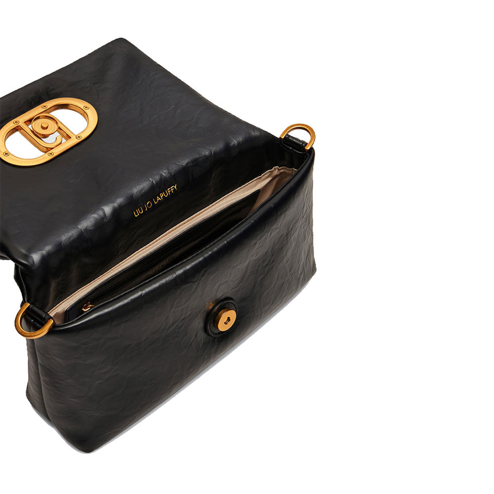 Borsa Media a Spalla con Pattina LIU JO Better linea La Puffy Nero