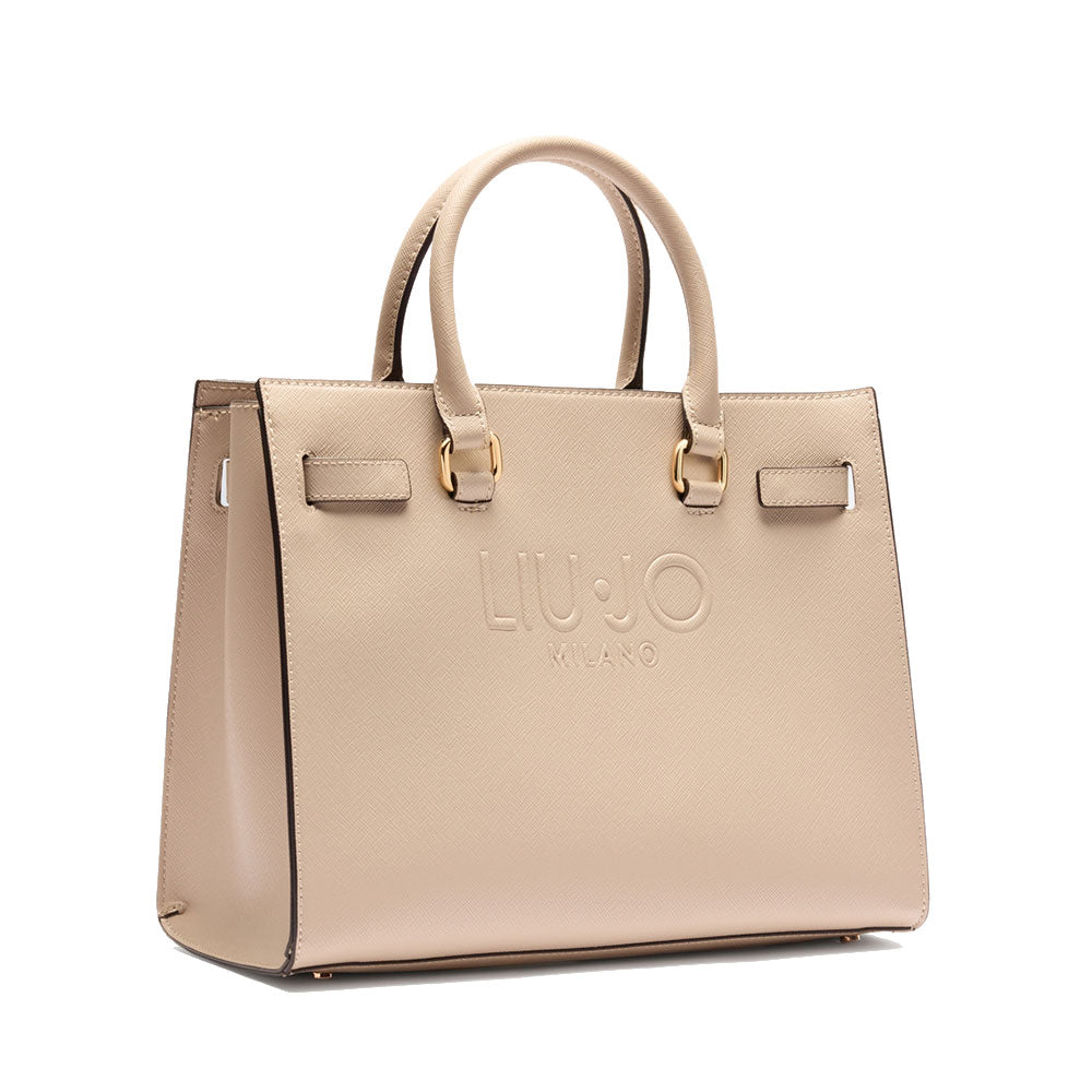 LIU JO 
Shopping Bag mit geprägtem Logo in Beige
