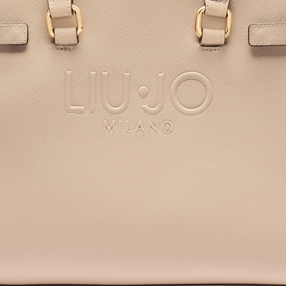 LIU JO 
Shopping Bag mit geprägtem Logo in Beige