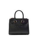 Borsa Donna a Mano LIU JO con Logo in Rilievo Nero