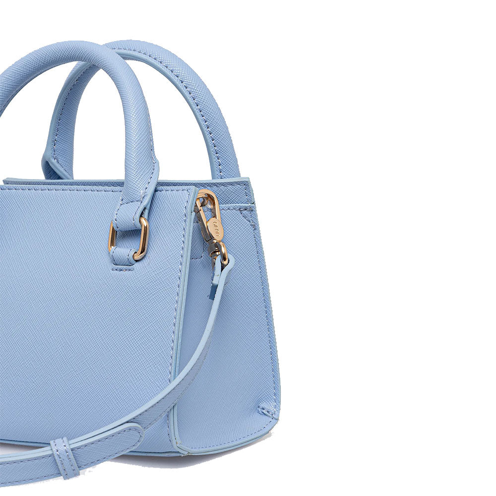 Borsa Donna a Mano Mini LIU JO con Logo in Rilievo color Cielo