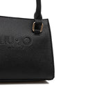 Borsa Donna a Mano Mini LIU JO con Logo in Rilievo Nero