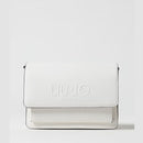 LIU JO Umhängetasche mit geprägtem Logo Off White