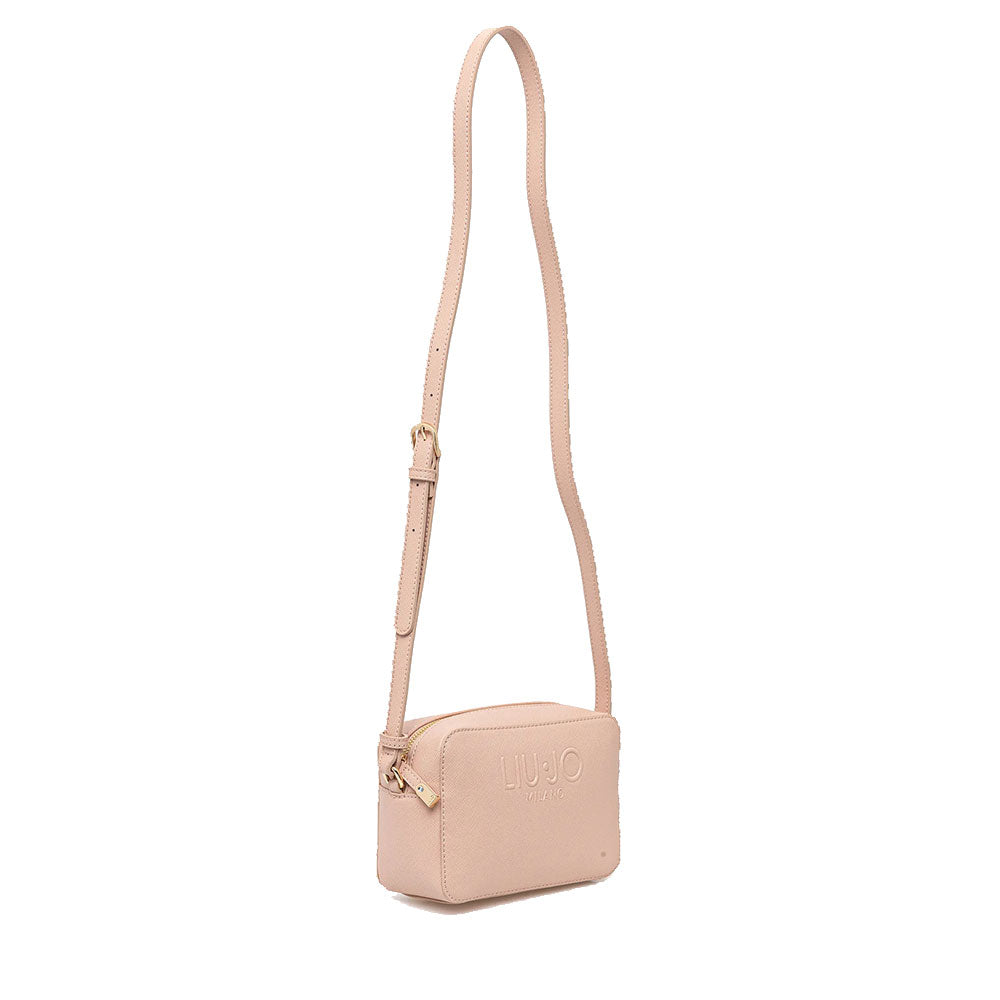 Borsa Donna a Tracolla LIU JO con Logo in Rilievo Rosa Cipria