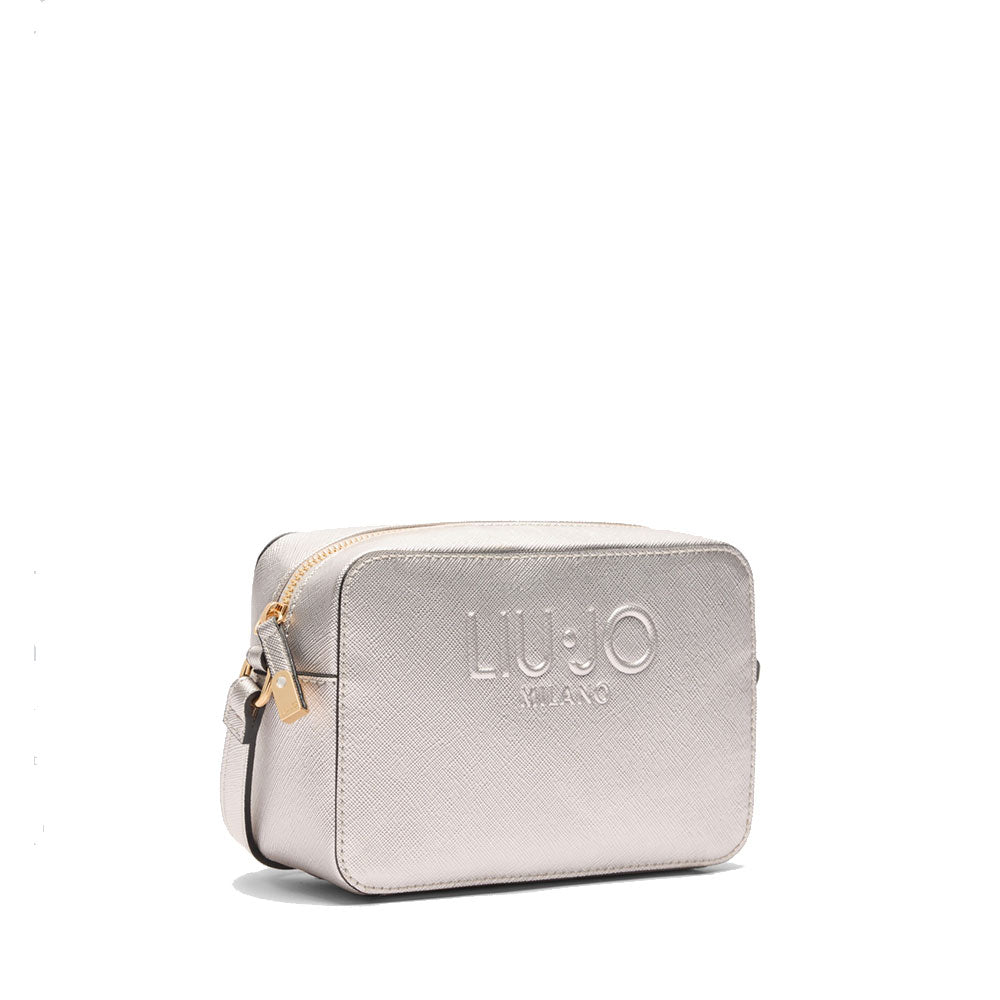 Borsa Donna a Tracolla LIU JO con Logo in Rilievo Silver