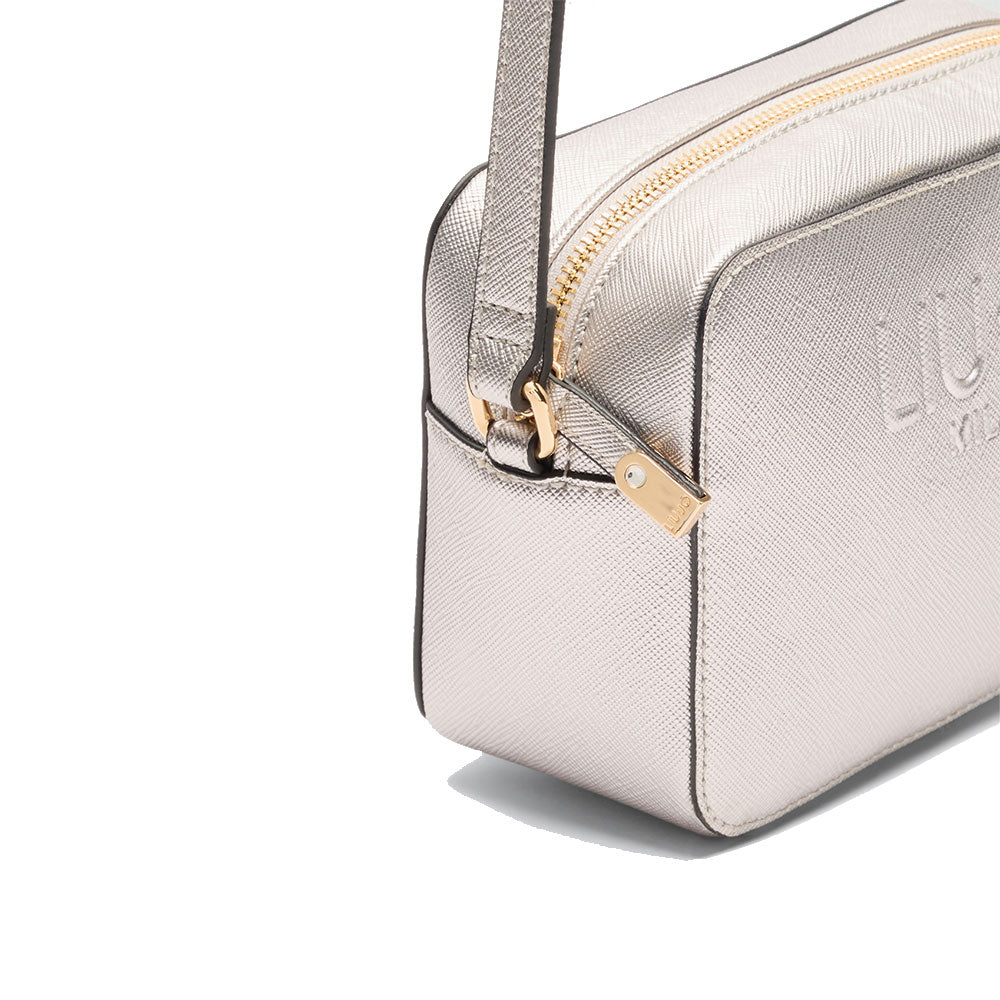 Borsa Donna a Tracolla LIU JO con Logo in Rilievo Silver
