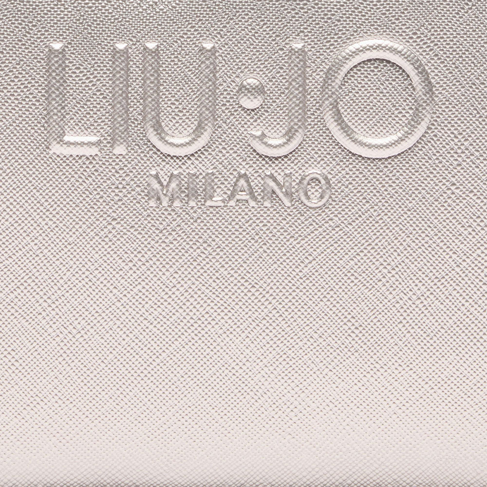 Borsa Donna a Tracolla LIU JO con Logo in Rilievo Silver