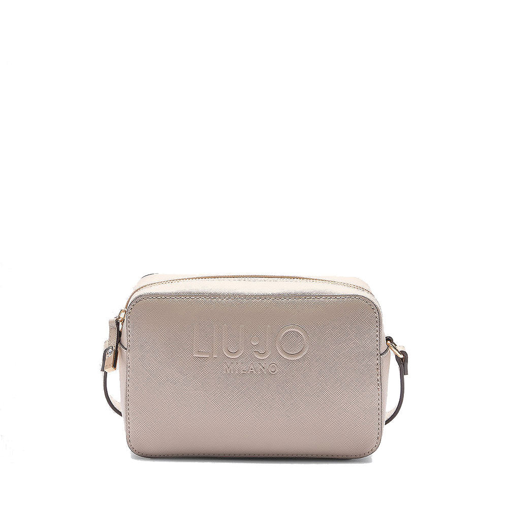 Borsa Donna a Tracolla LIU JO con Logo in Rilievo Beige
