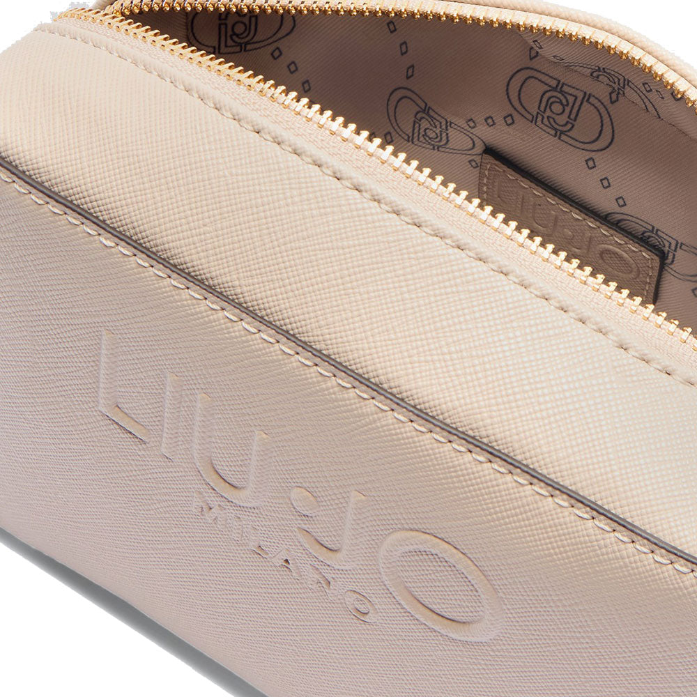 Borsa Donna a Tracolla LIU JO con Logo in Rilievo Beige
