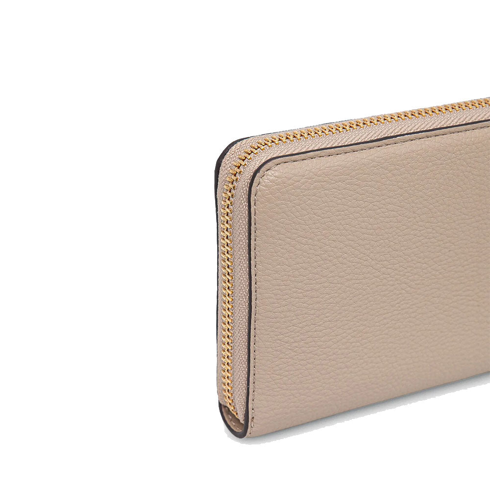 Portafoglio Donna Zip Around LIU JO Effetto Bottalato Beige