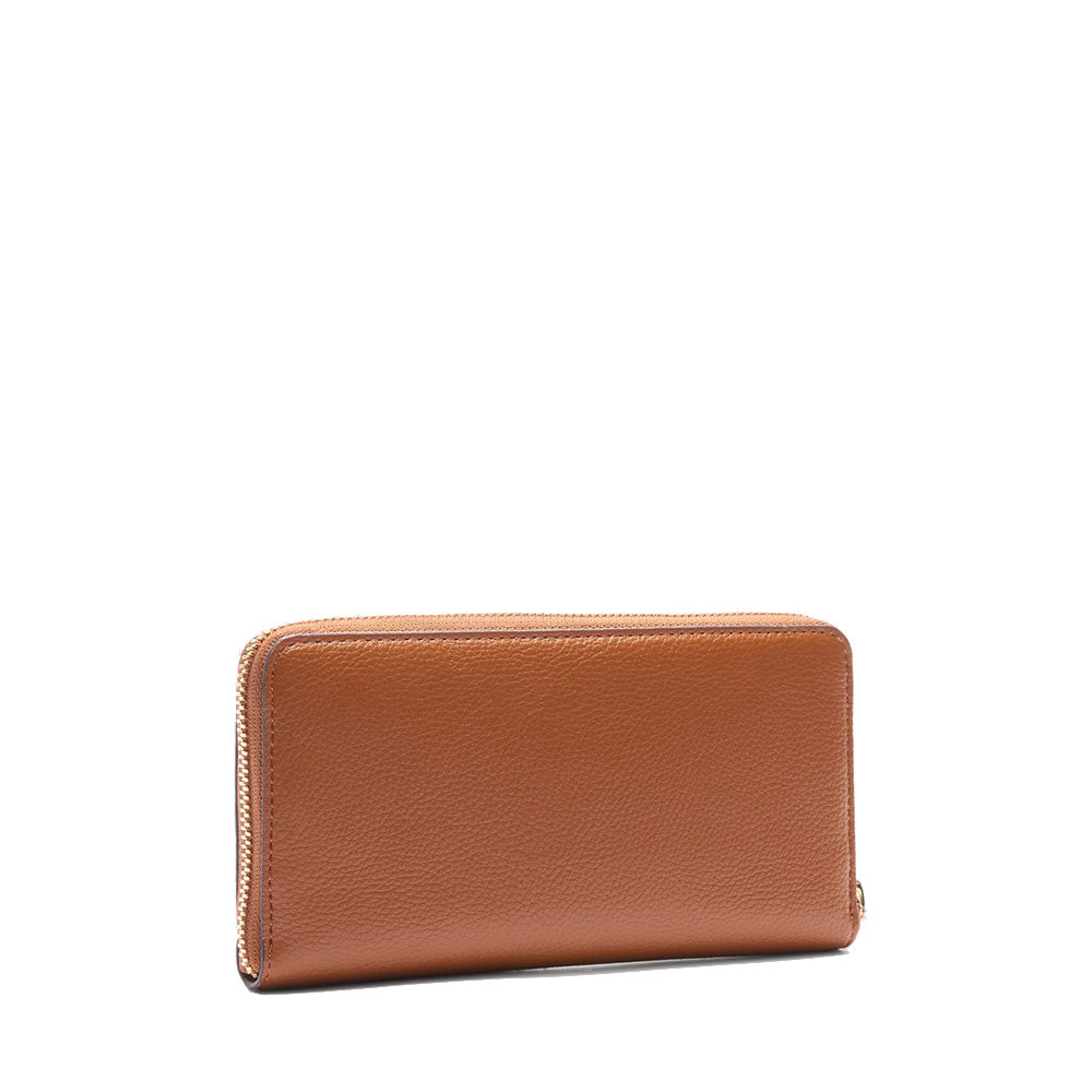 Portafoglio Donna Zip Around LIU JO Effetto Bottalato Marrone