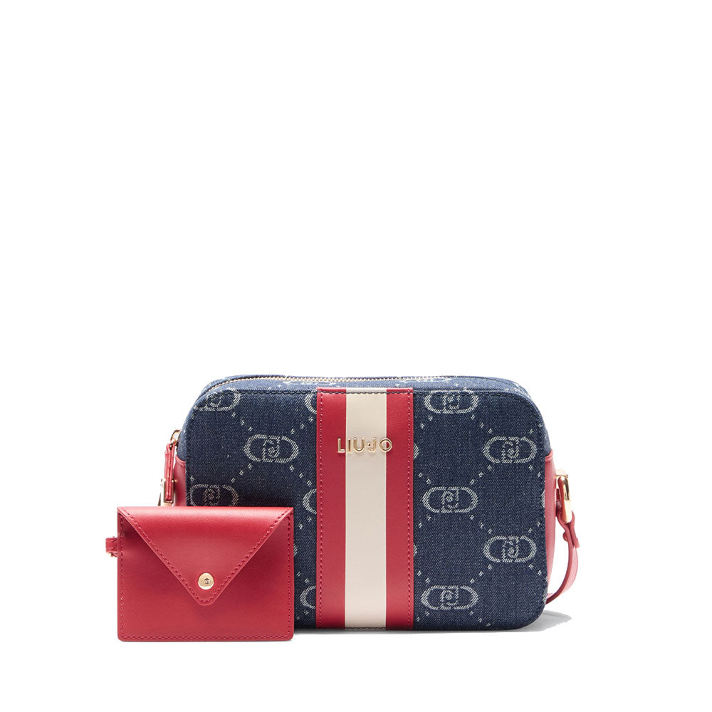 LIU JO
Umhängetasche für Damen aus Denim-Jacquard, Blauer Denim