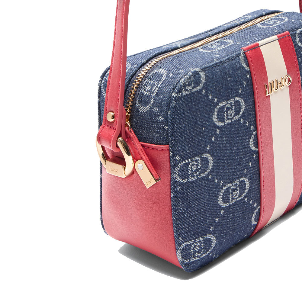 LIU JO
Umhängetasche für Damen aus Denim-Jacquard, Blauer Denim