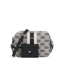 LIU JO Umhängetasche für Damen aus schwarzem Jacquardstoff