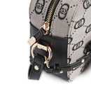 LIU JO Umhängetasche für Damen aus schwarzem Jacquardstoff