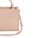 Borsa Donna a Mano LIU JO Better con Motivo a Rombi Rosa Cipria