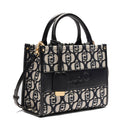 Borsa Donna a Mano LIU JO Better in Tessuto Jacquard Nero
