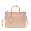 Borsa Donna a Mano Large LIU JO Better con Motivo a Rombi Rosa Cipria