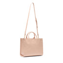 Borsa Donna a Mano Large LIU JO Better con Motivo a Rombi Rosa Cipria
