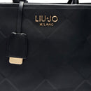 LIU JO Better 
Damen Handtasche groß mit Rautenmuster schwarz