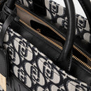 LIU JO Better Damen Handtasche groß aus schwarzem Jacquardstoff