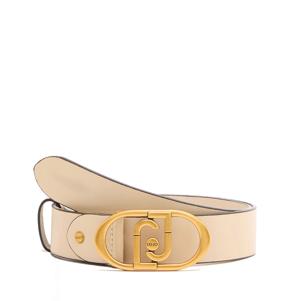 Cintura Donna h 3.5 cm LIU JO La Puffy in Pelle color Crema