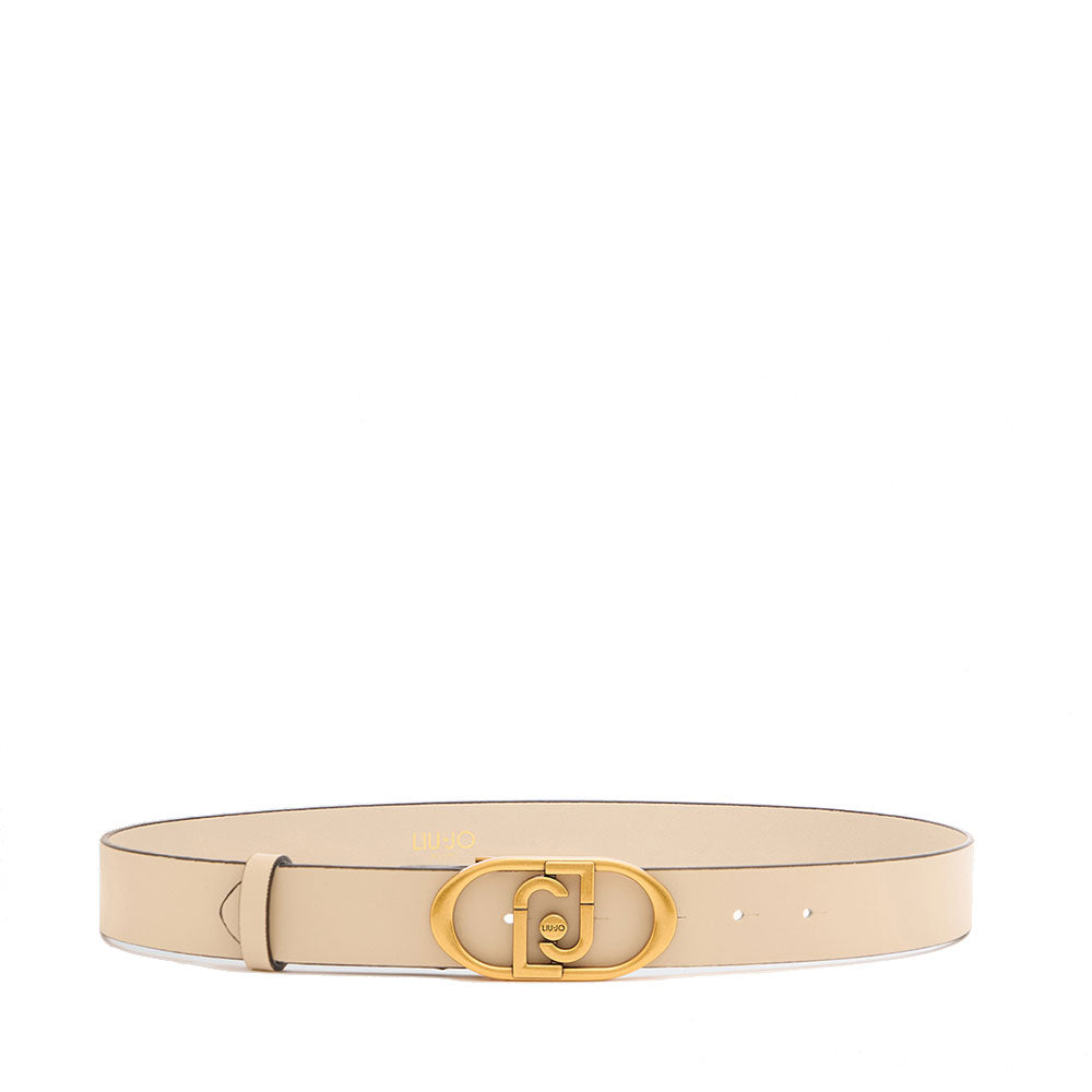 Cintura Donna h 3.5 cm LIU JO La Puffy in Pelle color Crema