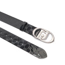 LIU JO
Damengürtel h 3,5 cm aus schwarzem Leder mit geprägtem Logo