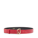 Cintura Donna h 3.5 cm LIU JO Effetto Bottalato Rossa